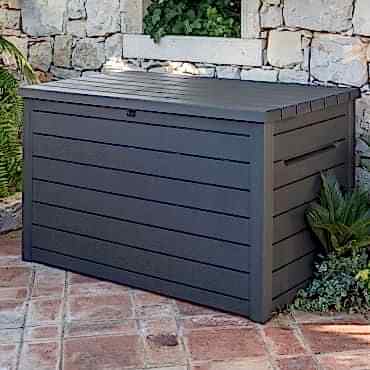 5' x 3' Keter XXL Plastic Garden Storage Box - Anthracite (1.47m x 0.83m)