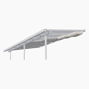 (3m x 7.30m) Palram Patio Cover Roof Blinds - White 
