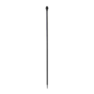 Panacea 3'9 Triple Arch Black Metal Fence Post (1.16m)