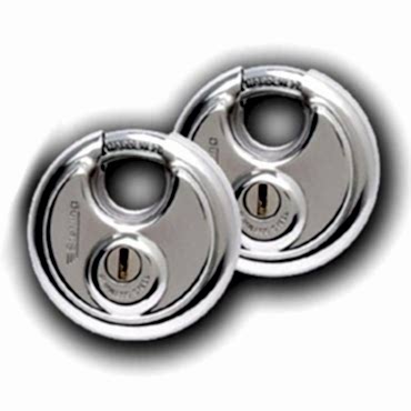 Disc Padlocks (Set of 2) 