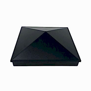 100mm x 100mm Aluminium Cap - Black