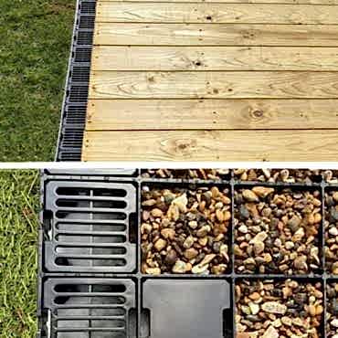 Frenchdrain with Free Anchor Blocks
