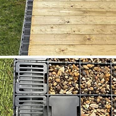 Frenchdrain with Free Anchor Blocks