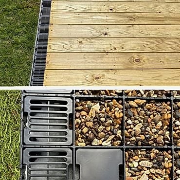 Frenchdrain with Free Anchor Blocks