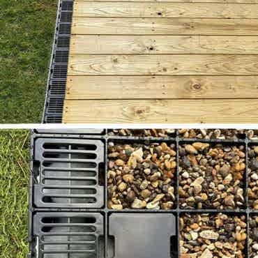 Frenchdrain with Free Anchor Blocks