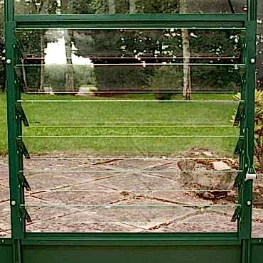 Green Louvre Vent - Toughened Glass 