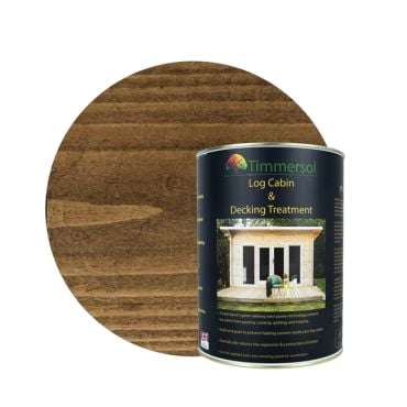 Timmersol Jacobean Walnut Log Cabin & Decking Treatment (5 Litres)