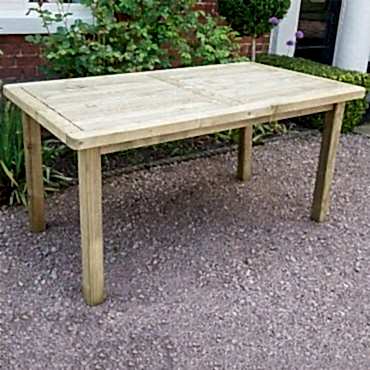 Forest Rosedene Wooden Garden Table 5'x3' (1.5x0.9m)