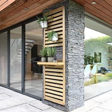5’11 Forest Slatted Tall Wall Planter – 1 Shelf (0.6m x 0.18m)