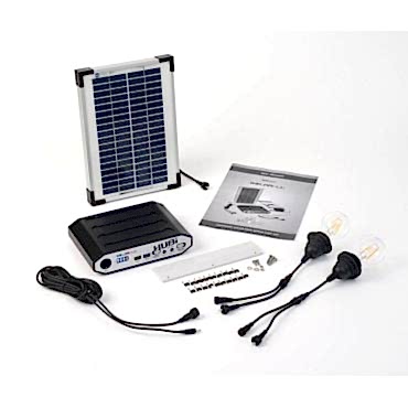 Solartech Premium Summerhouse And Garden Building Solar Lighting Kit 4