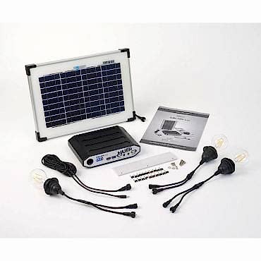 Solartech Premium Summerhouse And Garden Building Solar Lighting Kit 5