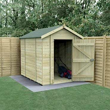 8' x 6' Forest Timberdale Tongue & Groove Windowless Apex Shed