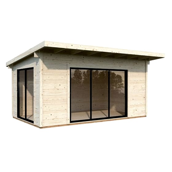 Palmako Grace 5.4m x 3.9m Pent Log Cabin Sliding Doors Plus (56mm)
