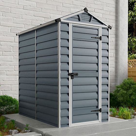 4'x6' Palram  (1.2x1.8m) Grey Skylight Shed