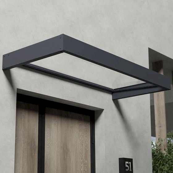 7' x 3' Palram Canopia Sophia 2150 Door Canopy - Grey (2.15m x 0.95m)
