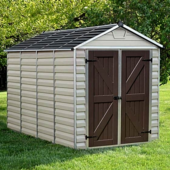 6' x 10' Palram Tan Skylight Plastic Shed (1.85m x 3m)