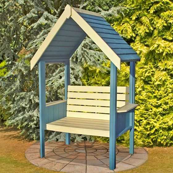 4'8 x 2'6 (1.4x0.8m) Shire Blossom Decorative Wooden Garden Arbour