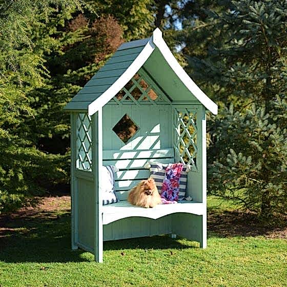 4'8 x 2'6 (1.4x0.8m) Shire Rose Wooden Garden Arbour