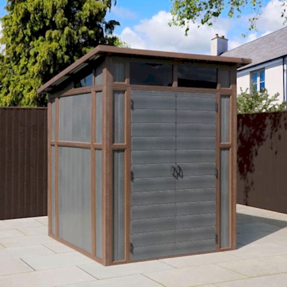 7’ x 7’ Mercia Premium Composite Pent Shed (2.03m x 2.08m)