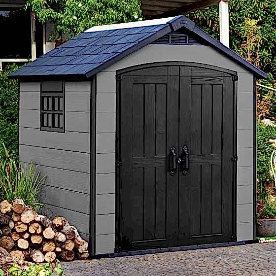 7' x 7' Keter Premier Plastic Garden Shed (2.29m x 2.23m)