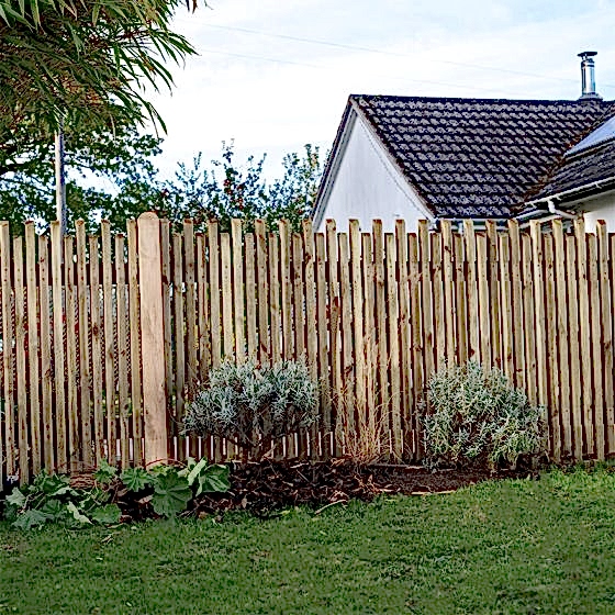 Forest 6’ x 3’ Pressure Treated Contemporary Picket Fence Panel (1.83m x 0.9m)