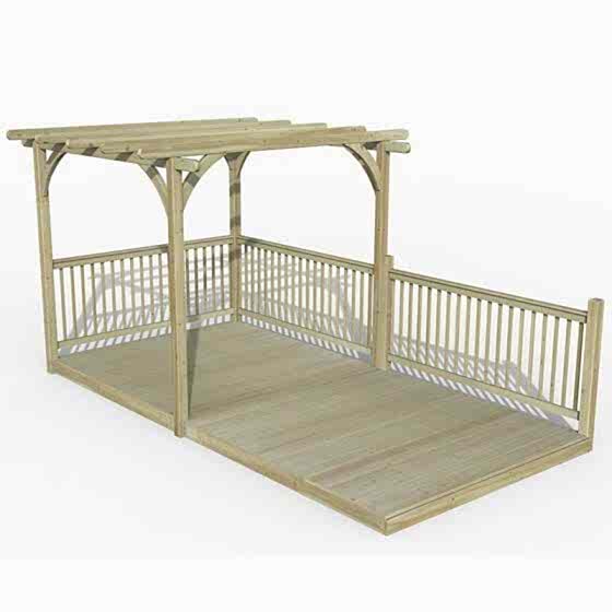 8' x 16' Forest Pergola Deck Kit No. 6 (2.4m x 4.8m)