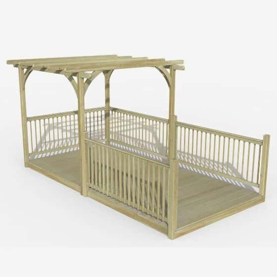 8' x 16' Forest Pergola Deck Kit No. 11 (2.4m x 4.8m)