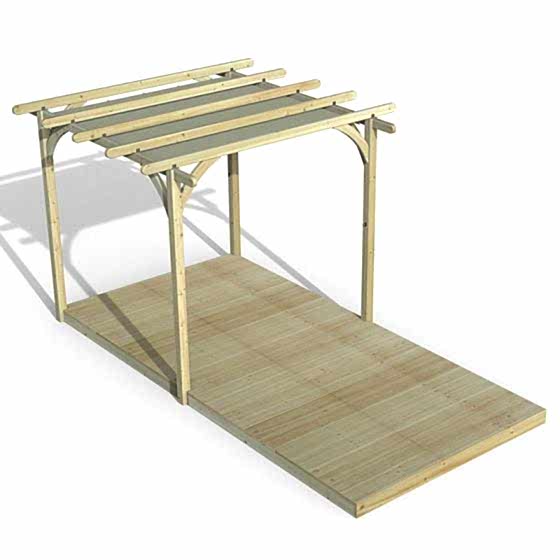 8' x 16' Forest Pergola Deck Kit with Canopy No. 1 (2.4m x 4.8m)