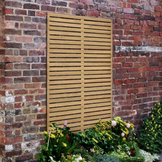 Forest 6’ x 3’ Pressure Treated Slatted Trellis Panel (1.8m x 0.9m)