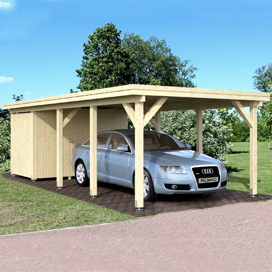12' x 25' Palmako Karl Wooden Carport (3.6m x 7.6m)
