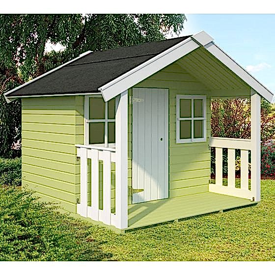 Palmako Felix 1.8m x 1.2m Childrens/Kids Cabin Luxury Outdoor Playhouse (16mm)