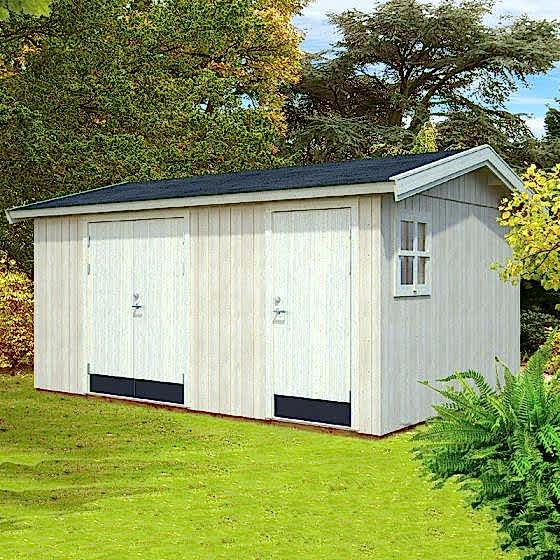 15' x 11' Palmako Olaf Premium (88mm) Multi-room Shed (4.5m x 3.3m)
