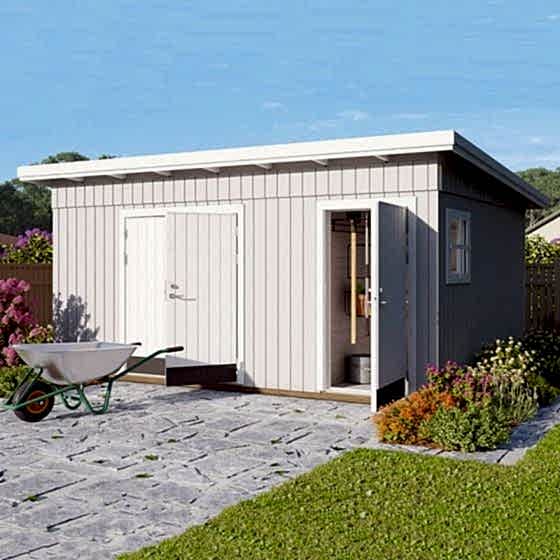 15' x 11' Palmako Kalle (88mm) Premium Multi-room Shed (4.5m x 3.3m)
