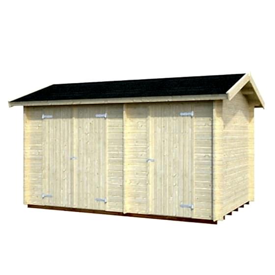13'5 x 8'5 Palmako Jari (28mm) Premium Nordic Shed (4.1m x 2.6m)