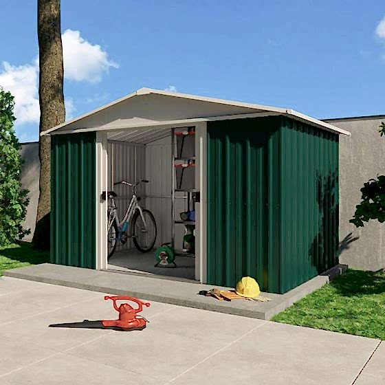 10' x 8' Yardmaster Green Metal Shed 108GEYZ