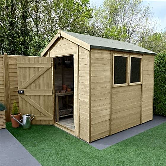 8' x 6' Forest Timberdale Tongue & Groove Pressure Treated Apex Shed
