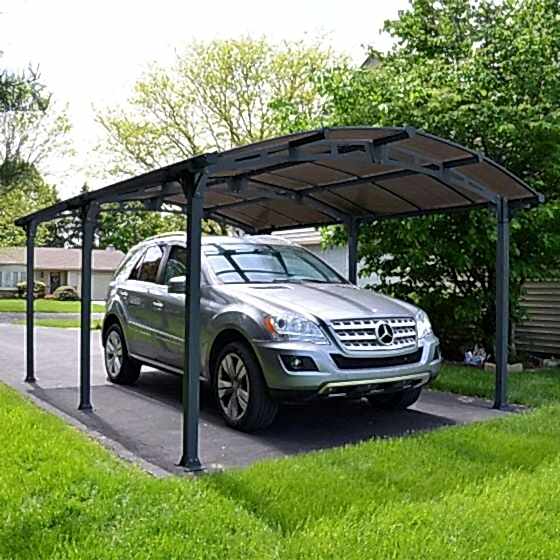 17'x12' (5.1x3.6m) Palram Arcadia 5000 Metal Carport
