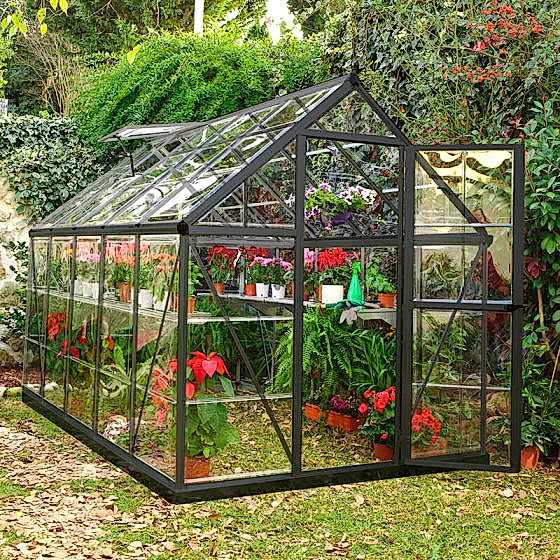 6' x 10' Palram Harmony Grey Greenhouse