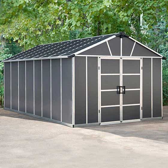 11' x 17.2' Palram Yukon Dark Grey Plastic Shed