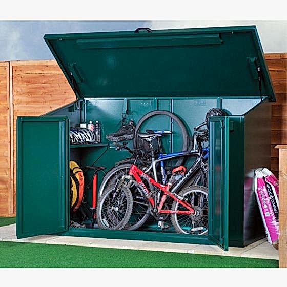 7' x 3' Asgard Access 4 Bike Metal Storage Shed (2.13m x 0.83m)