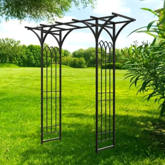 Panacea Gothic Metal Garden Arch 6'9 x 3'9

