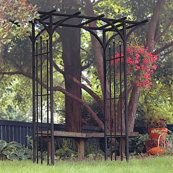 Panacea Finials Metal Garden Arch 7' x 6'3
