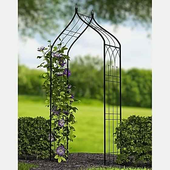 Panacea Ogee Metal Garden Arch 8'6 x 3'9
