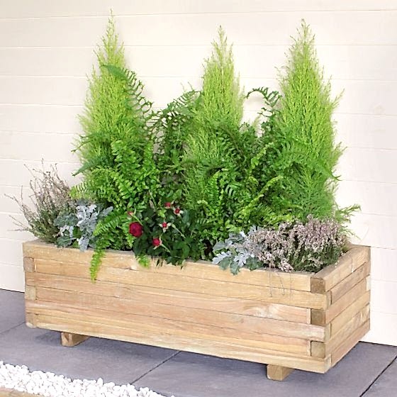 Forest Agen Wooden Garden Planter 3'x1'
