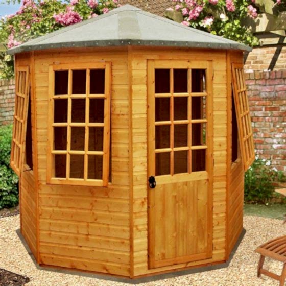 8'3 x 8'3 (2.5x2.5m) Shire Arreton Octagonal Summerhouse