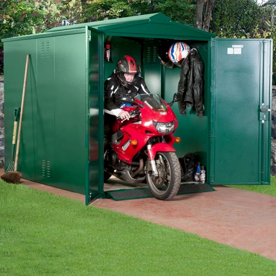 5'2 x 9' Asgard Secure Motorbike Garage (1.58m x 2.74m)