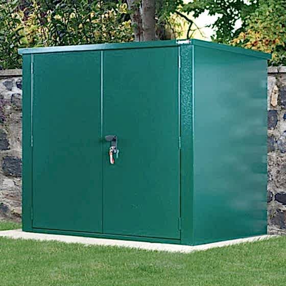 5' x 3' Asgard Securestore Metal Shed - Green (1.5m x 0.95m)