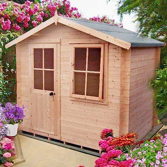 Shire Avesbury 2.5m x 1.8m Log Cabin Summerhouse (19mm)

