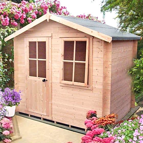 Shire Avesbury 2.5m x 2.4m Log Cabin Summerhouse (19mm)
