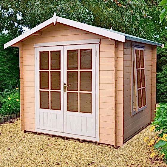 7x7 (2.1x2.1m) Barnsdale 19mm Log Cabin
